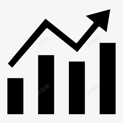 图表条形图商业svg_新图网 https://ixintu.com 商业 图表 条形图 教育 成长 字形
