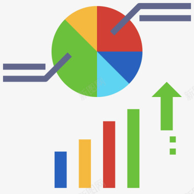 统计业务分析5持平图标