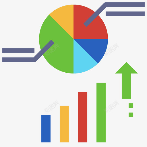 统计业务分析5持平svg_新图网 https://ixintu.com 统计 业务 分析 持平