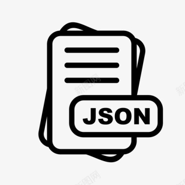 json文件扩展名文件格式文件类型集合图标包图标