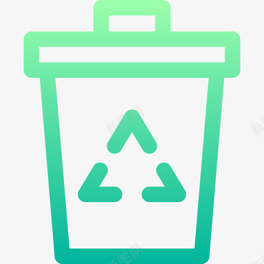 回收生态272线性颜色图标