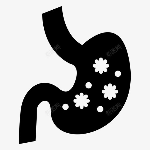胃身体疾病svg_新图网 https://ixintu.com 身体 疾病 健康 医疗 胃痛