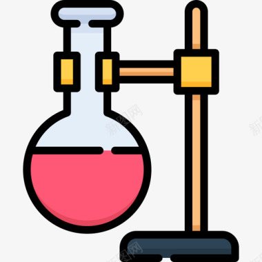 化学高中31线性颜色图标