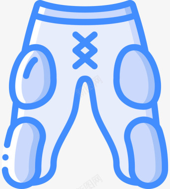 裤子美式足球69蓝色图标