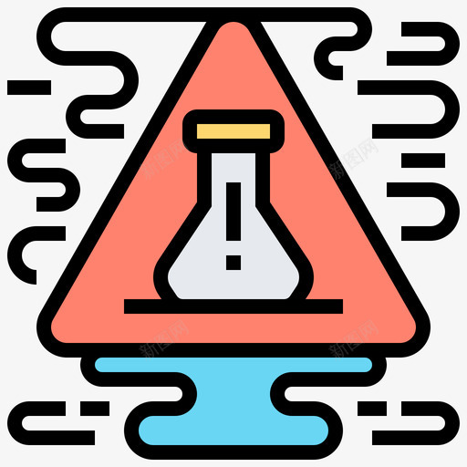 危险生化25线状颜色svg_新图网 https://ixintu.com 危险 生化 线状 颜色