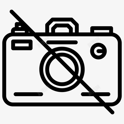 照相机不允许照相机摄影svg_新图网 https://ixintu.com 照相机 不允许 摄影 图片 城市 元素 粗体 线条