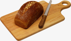 图面切片面包超清高清大图面粉小麦国外烘焙美食透明底刀子高清图片