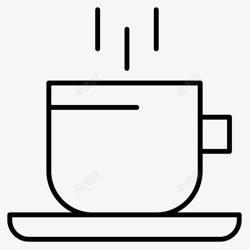 咖啡杯子日svg_新图网 https://ixintu.com 咖啡 杯子 马克 印度 共和国 细线 套装
