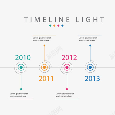 可下载进度条ppt时间轴企业发展历史标题序号时间线图标