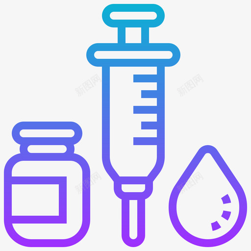 注射器82号医院梯度svg_新图网 https://ixintu.com 注射器 82号 医院 梯度