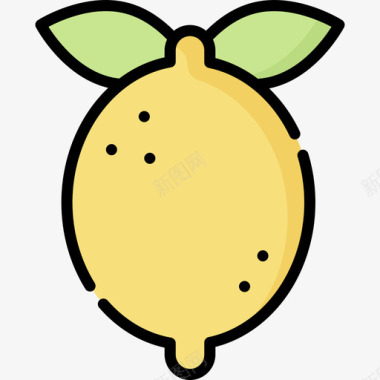 柠檬健康食品51原色图标
