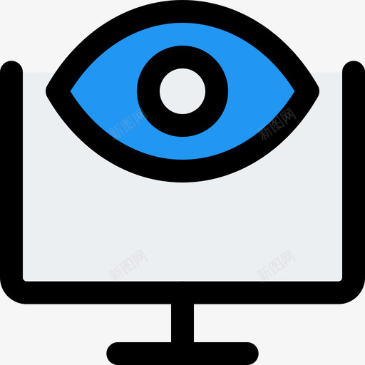 眼睛网络应用开发4线性颜色svg_新图网 https://ixintu.com 眼睛 网络 应用开发 线性 颜色