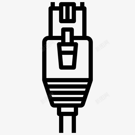 电缆计算机部件7线性svg_新图网 https://ixintu.com 电缆 计算机 部件 线性