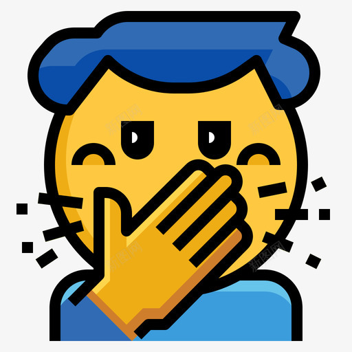咳嗽卫生42线颜色svg_新图网 https://ixintu.com 咳嗽 卫生 颜色