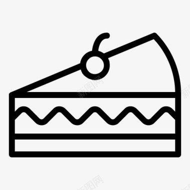蛋糕甜点快餐图标