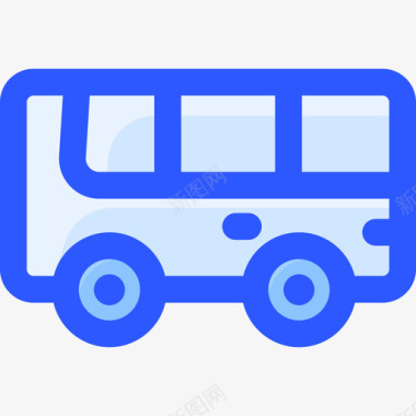 186路公交车蓝色图标