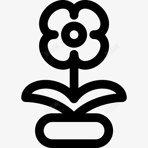 线性花盆5svg_新图网 https://ixintu.com 线性 花盆