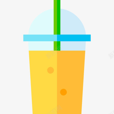 果汁塑料制品9扁平图标