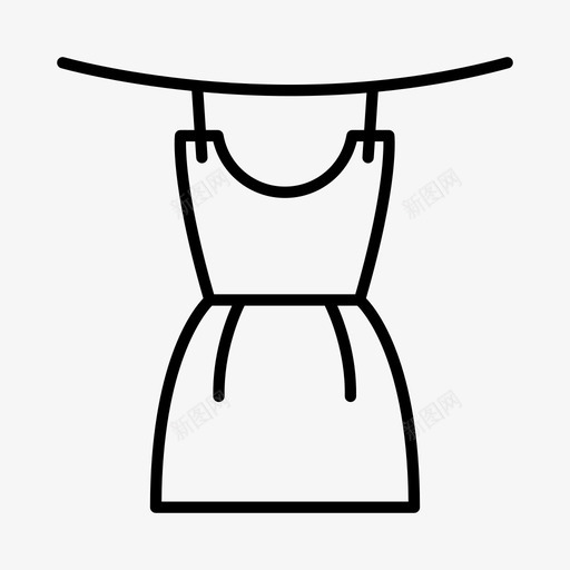 晾衣绳清洁家居svg_新图网 https://ixintu.com 晾衣 洗衣 清洁 家居 家务