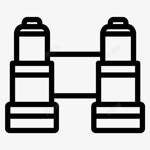 双筒望远镜海洋标志svg_新图网 https://ixintu.com 双筒 望远镜 海洋 标志 视图 沙滩 粗体 线条