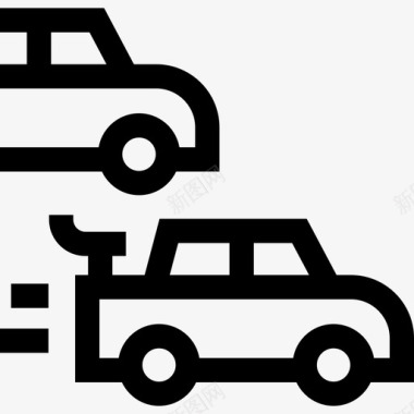 赛车赛车18直线型图标