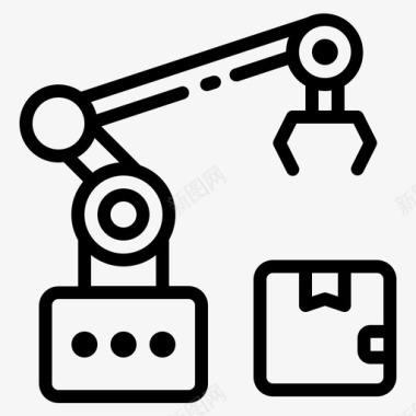 机械臂数字技术工业工具图标