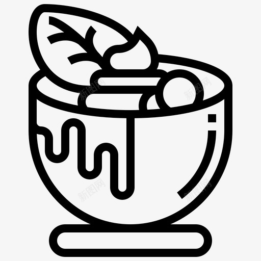布丁奶油杯子svg_新图网 https://ixintu.com 奶油 布丁 杯子 甜点 面包师