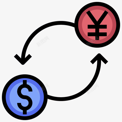 货币兑换172机场线性颜色svg_新图网 https://ixintu.com 货币 兑换 机场 线性 颜色