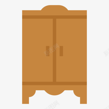 衣柜家居装饰6扁平图标