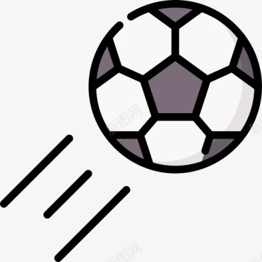 足球足球97线性颜色图标