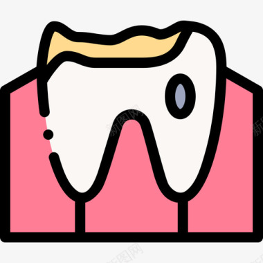 口腔牙科护理43线性颜色图标