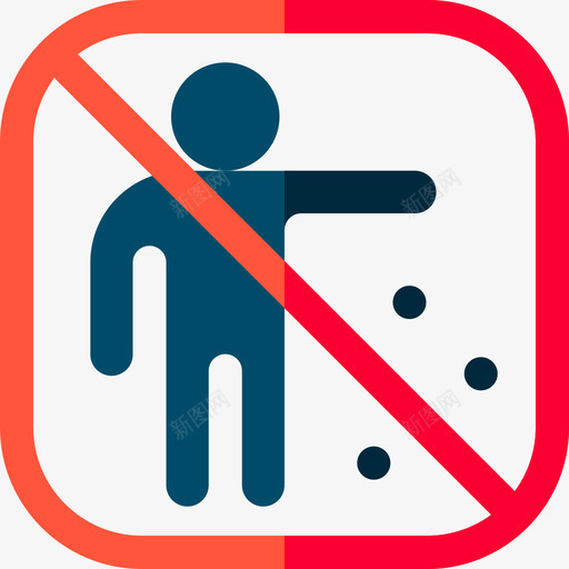 禁止乱扔垃圾信号和禁令11平坦svg_新图网 https://ixintu.com 禁止 乱扔 垃圾 信号 禁令 平坦