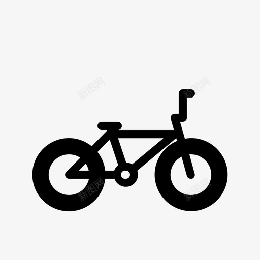 bmx自行车极限运动svg_新图网 https://ixintu.com 自行车 bmx 极限 运动 交通 轮廓