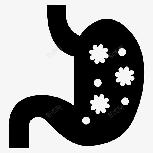 胃身体疾病svg_新图网 https://ixintu.com 身体 疾病 健康 医疗 胃痛