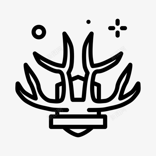 角狩猎14线形svg_新图网 https://ixintu.com 狩猎 线形