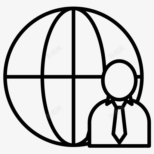 全球头像互联网svg_新图网 https://ixintu.com 全球 头像 互联网 银行 管理 加粗 粗线