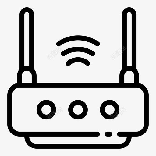 wifi路由器数字技术物联网svg_新图网 https://ixintu.com 联网 wifi 路由器 数字 技术 无线 调制解调器 线路