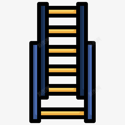 爬梯建筑施工6线颜色svg_新图网 https://ixintu.com 爬梯 建筑施工 颜色