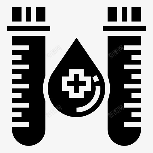 试管血液检查svg_新图网 https://ixintu.com 试管 血液 检查 保健 测试 献血 标志