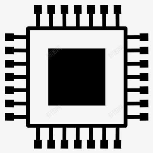 处理器芯片组件svg_新图网 https://ixintu.com 处理器 芯片 组件 计算机 硬件