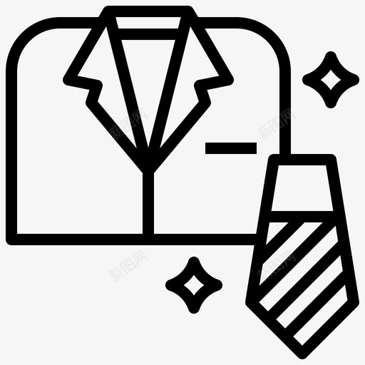 西服和领带时尚衬衫svg_新图网 https://ixintu.com 西服 领带 时尚 衬衫 晨练