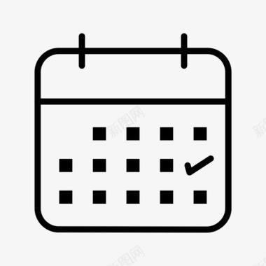 业务日历标记日程表图标