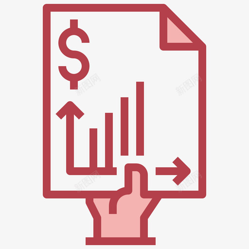 报告业务分析7红色svg_新图网 https://ixintu.com 报告 业务 分析 红色