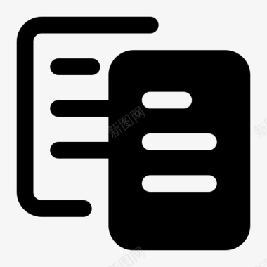 复制文档纸张图标
