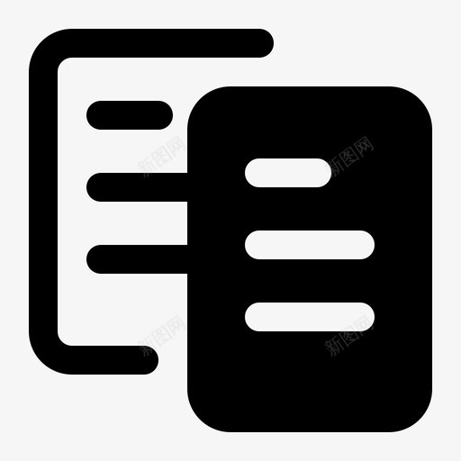 复制文档纸张svg_新图网 https://ixintu.com 复制 文档 纸张 粘贴 实心 图标