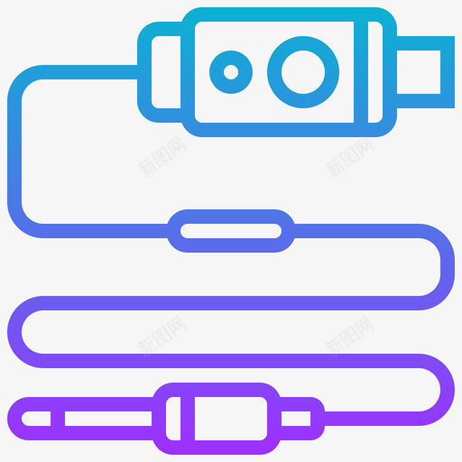 音频接口多媒体通信2渐变svg_新图网 https://ixintu.com 音频 接口 多媒体 通信 渐变