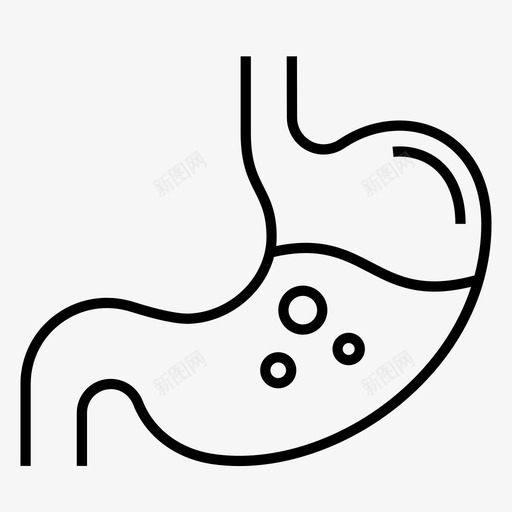 胃消化人体器官svg_新图网 https://ixintu.com 人体 消化 器官 解剖 线图 图标