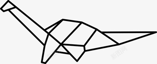 折纸动物恐龙图标