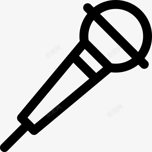 唱歌爱好和自由时间8线性svg_新图网 https://ixintu.com 唱歌 爱好 自由 时间 线性