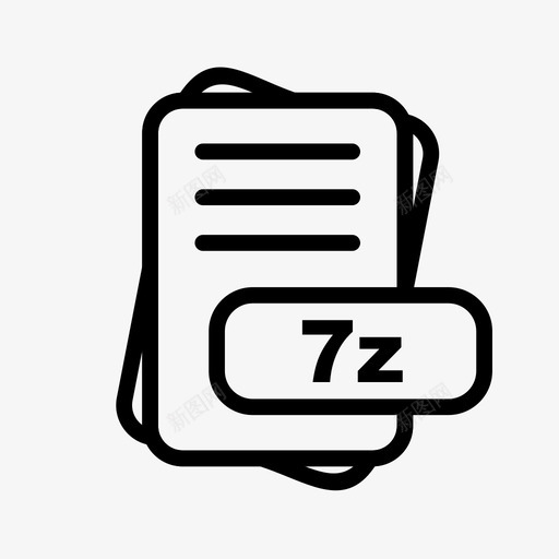 7z文件扩展名文件格式文件类型集合图标包svg_新图网 https://ixintu.com 文件 7z 扩展名 格式 类型 集合 图标